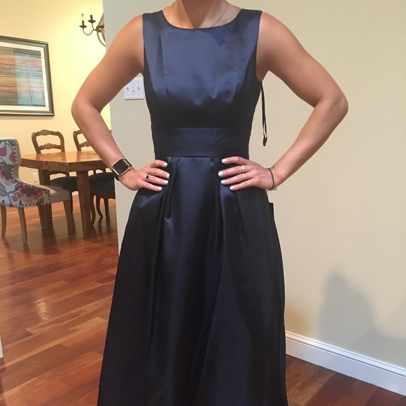 Alfred sung midnight blue dress Clearance
